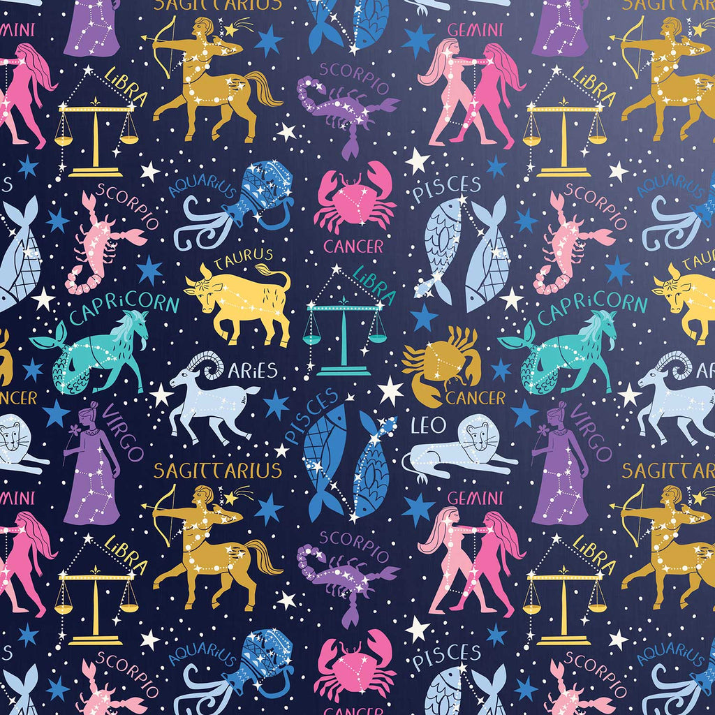 B308a Astrology Gift Wrapping Paper Swatch 