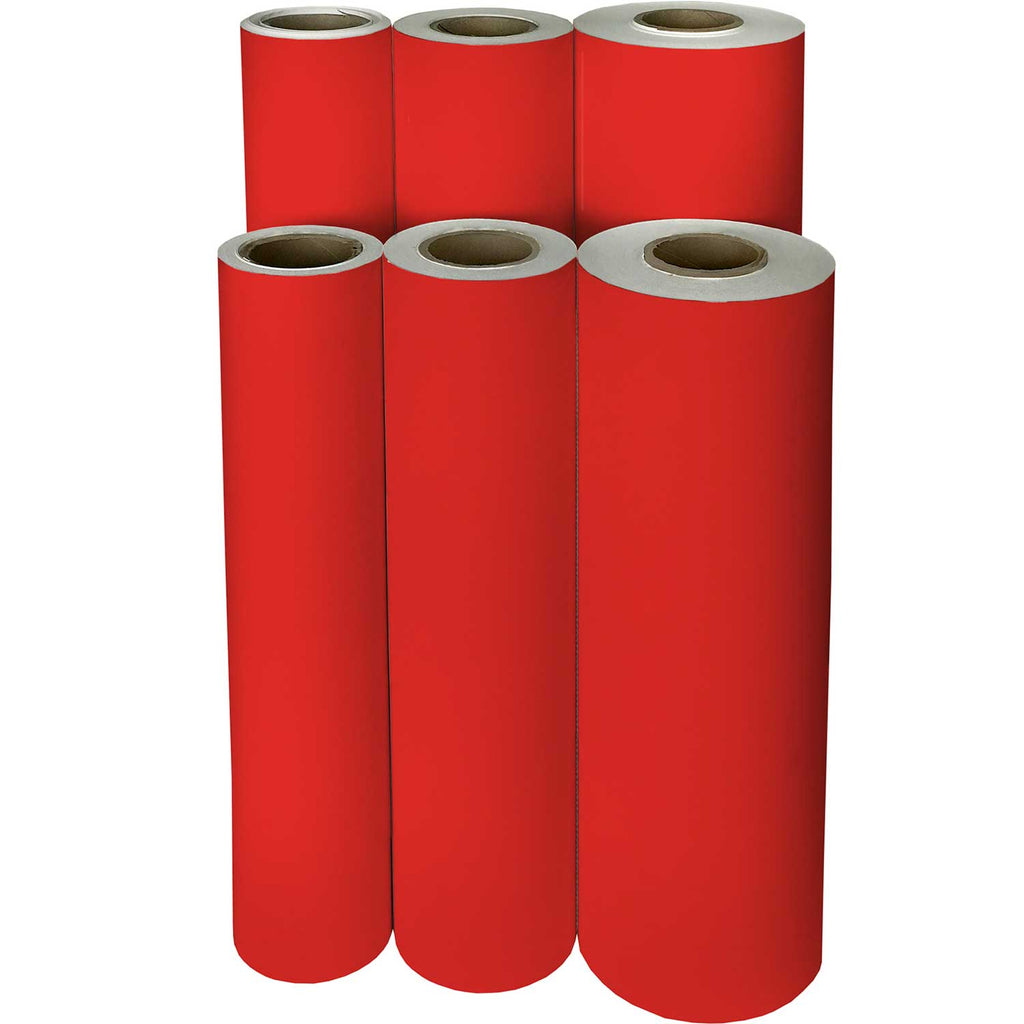 B909Mf Solid Red Gift Wrapping Paper Reams 