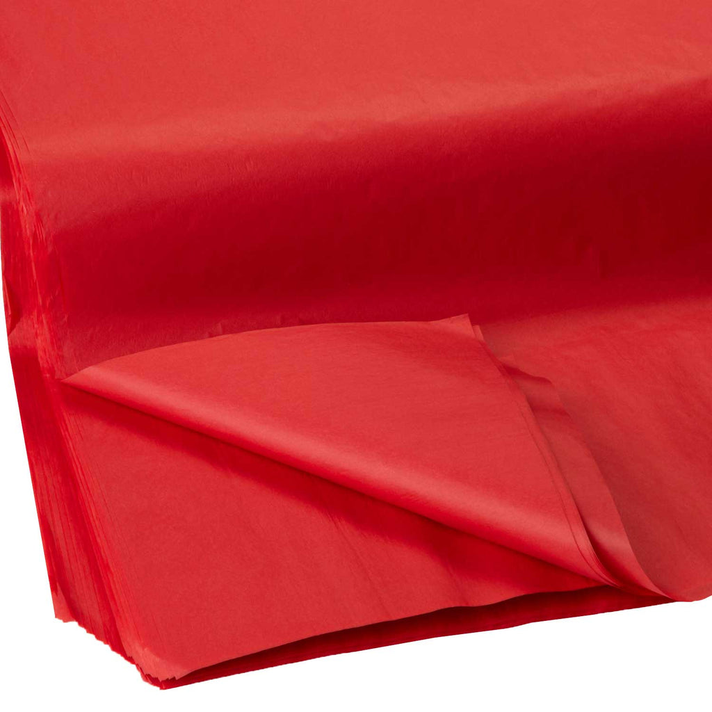 BFT09a Solid Color Red Tissue Paper Swatch