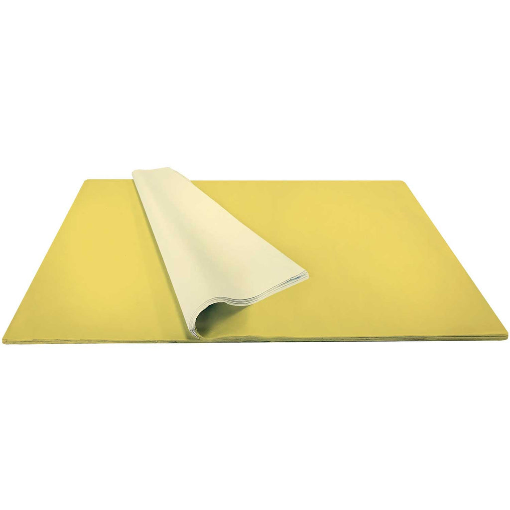 BFT12b Solid Color Yellow Tissue Paper Bulk