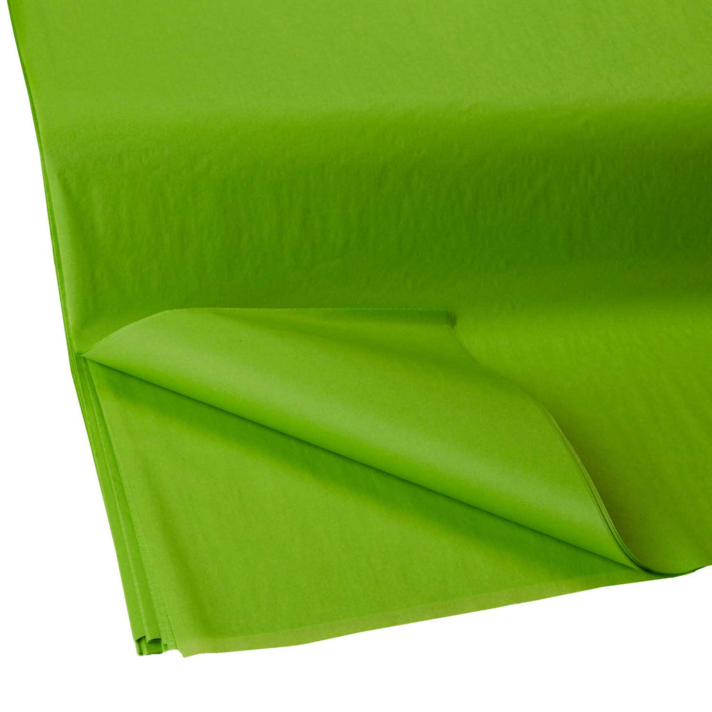 BFT41a Solid Color Lime Green Tissue Paper Swatch