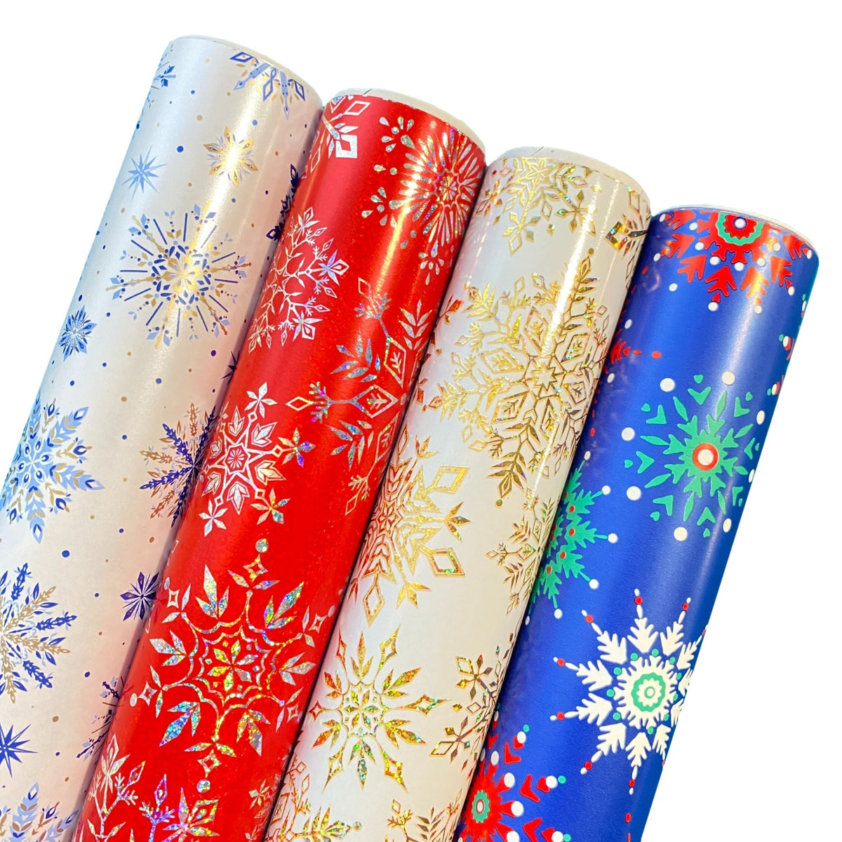1X2M CHRISTMAS FOIL Wrapping Paper Roll Plain Metallic Gift Wrap