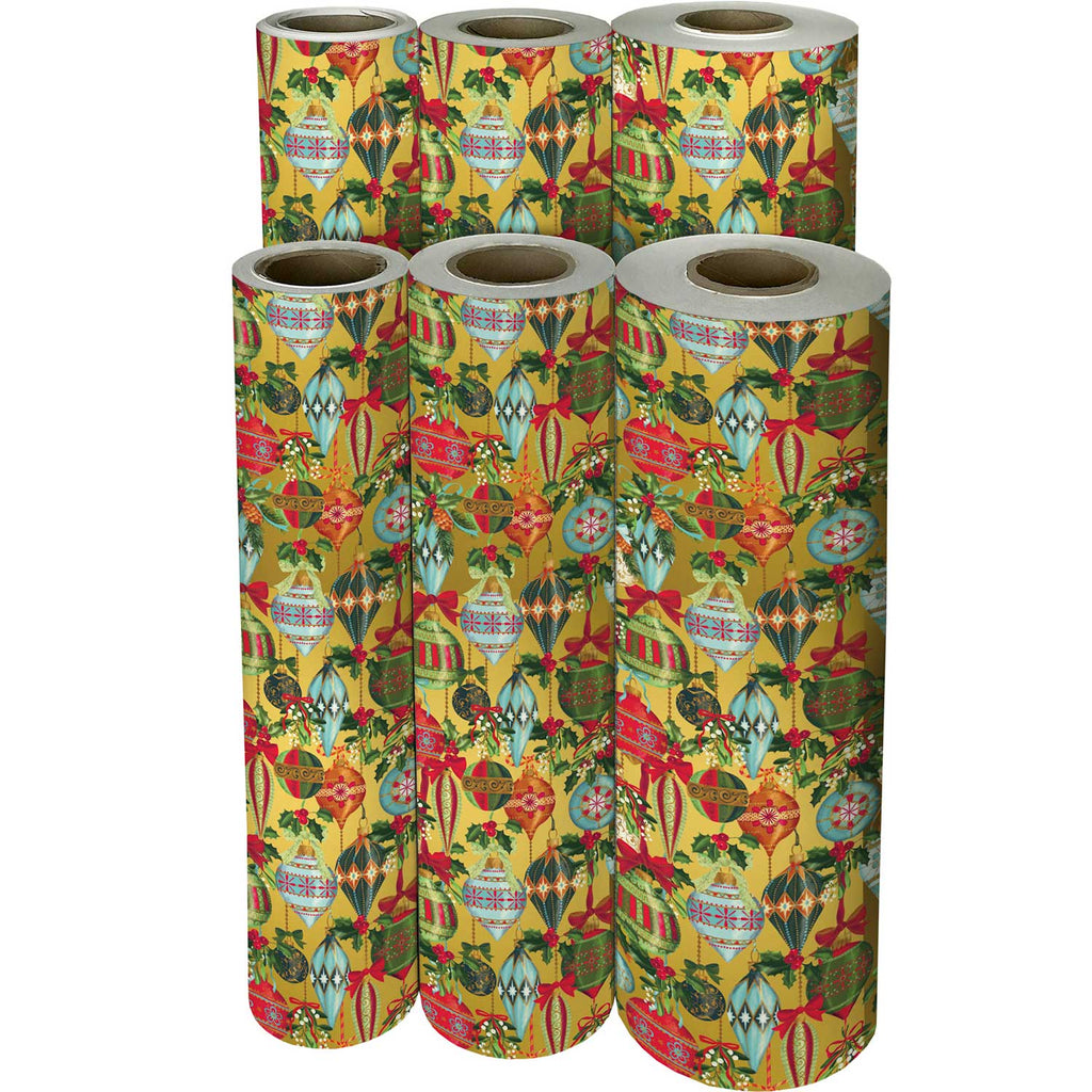 XB590f Christmas Ornaments Gift Wrapping Paper Reams 