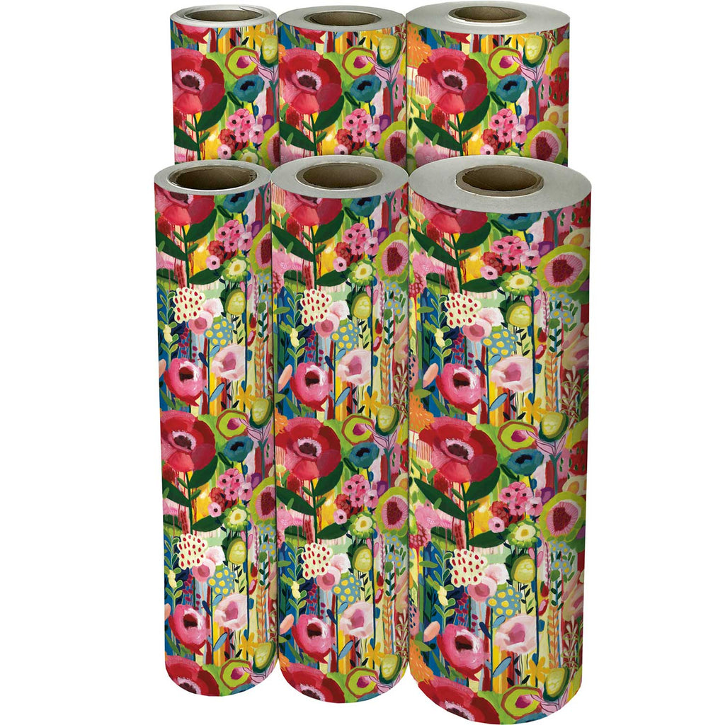 B140f Floral Collage Gift Wrapping Paper Reams 