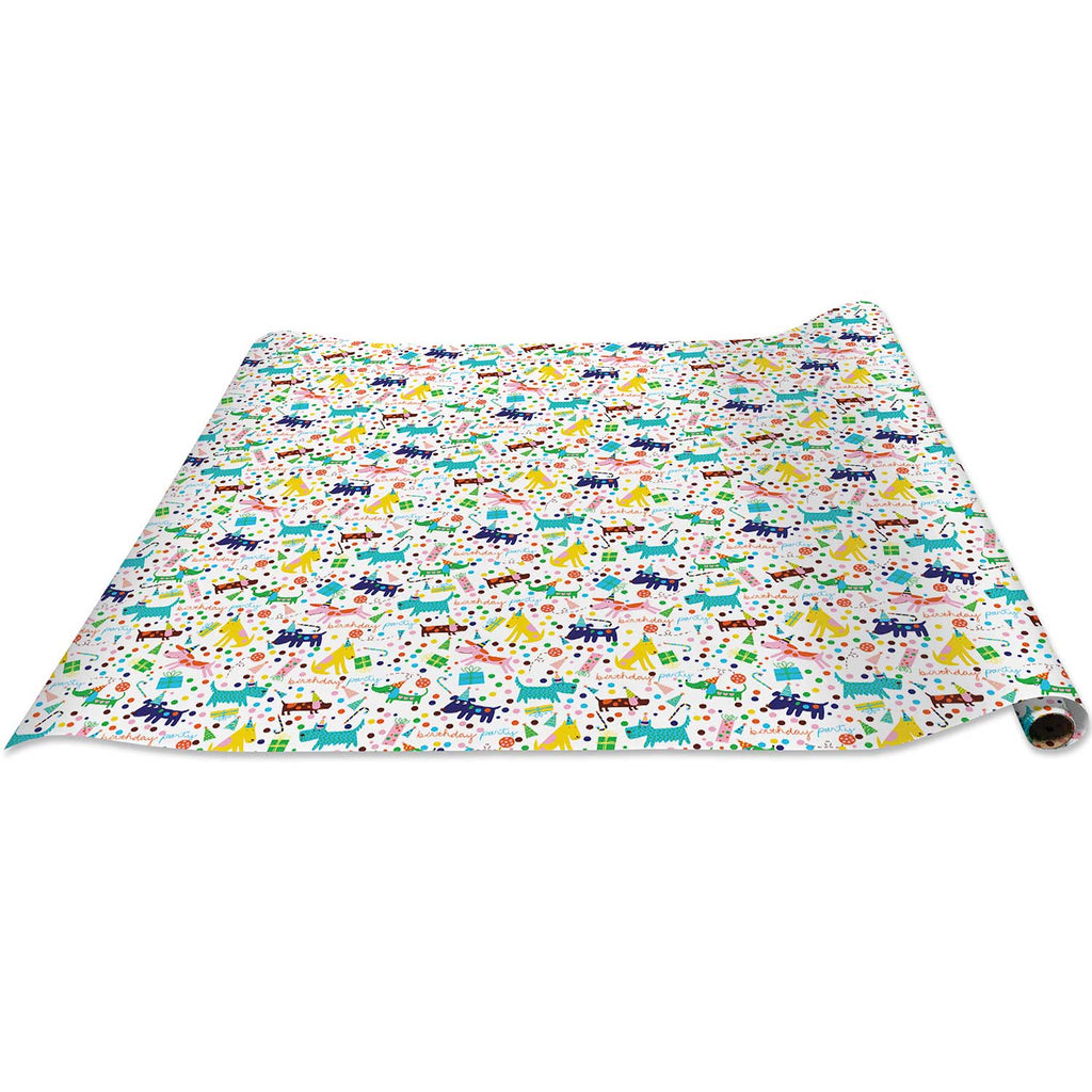 B160d Birthday Dog Gift Wrapping Paper Regular Roll 