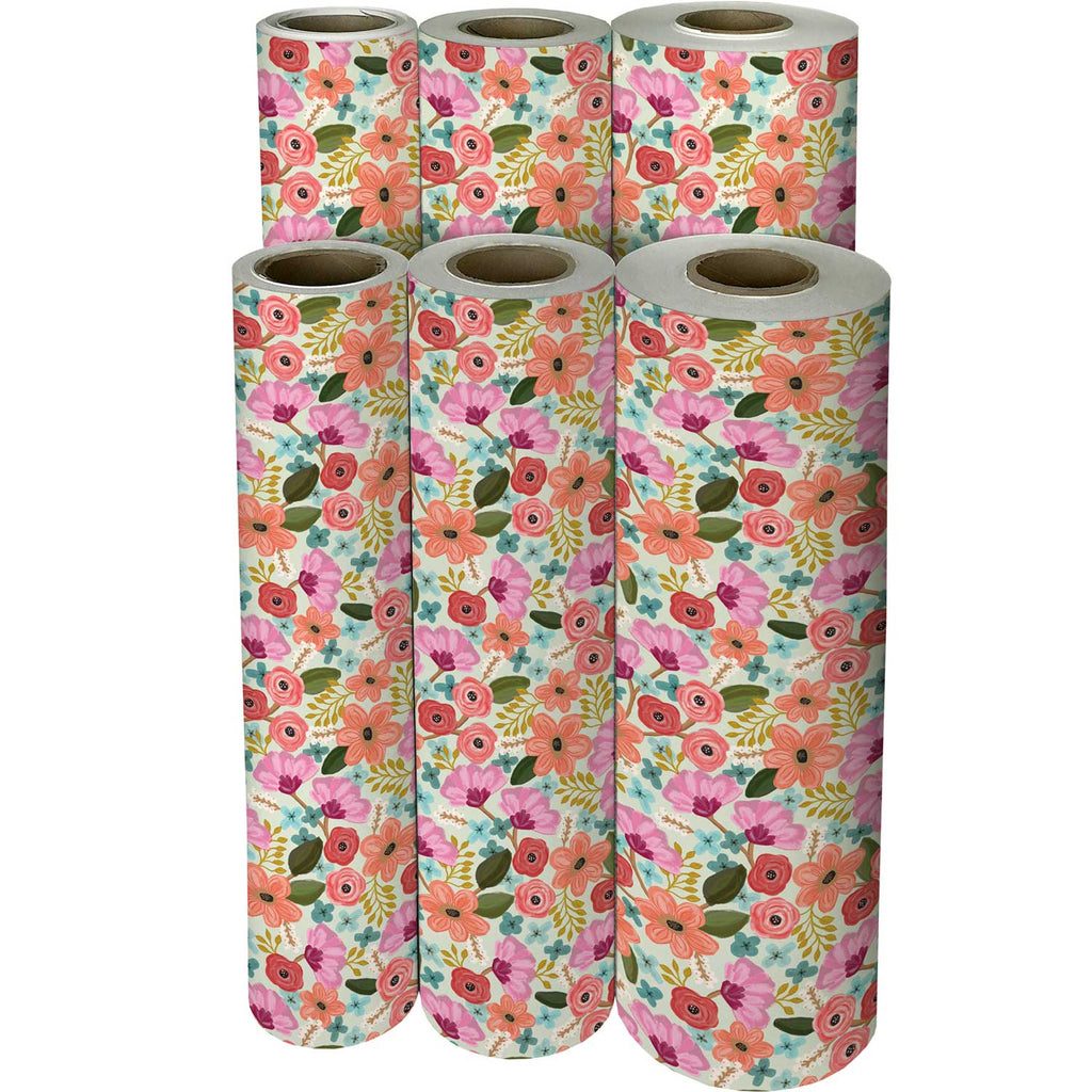 B209f Floral Gift Wrapping Paper Reams 