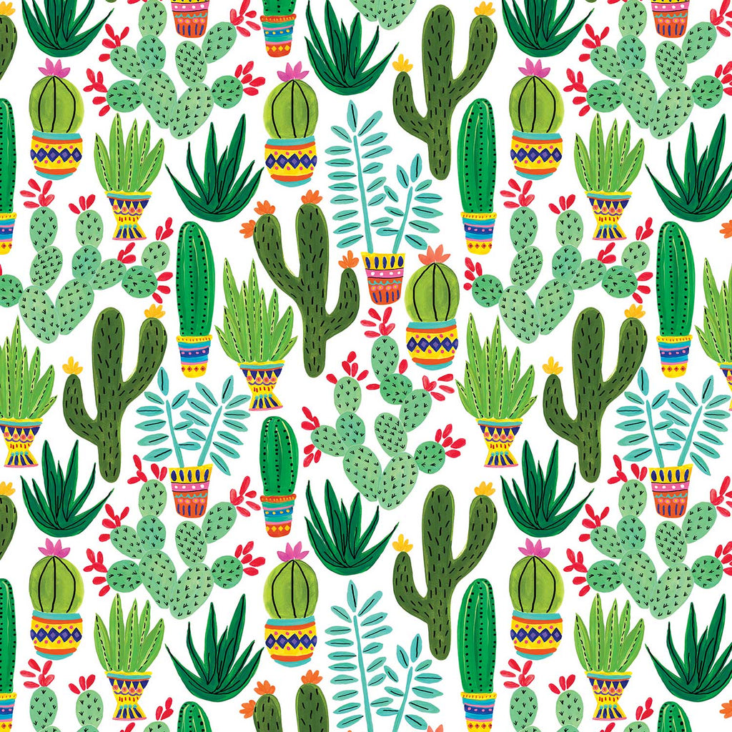 B224a Cactus Gift Wrapping Paper Swatch 