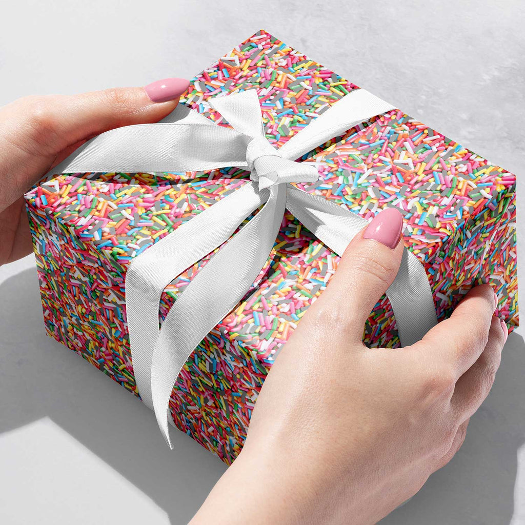 B261b Sprinkles Gift Wrapping Paper Gift Box 