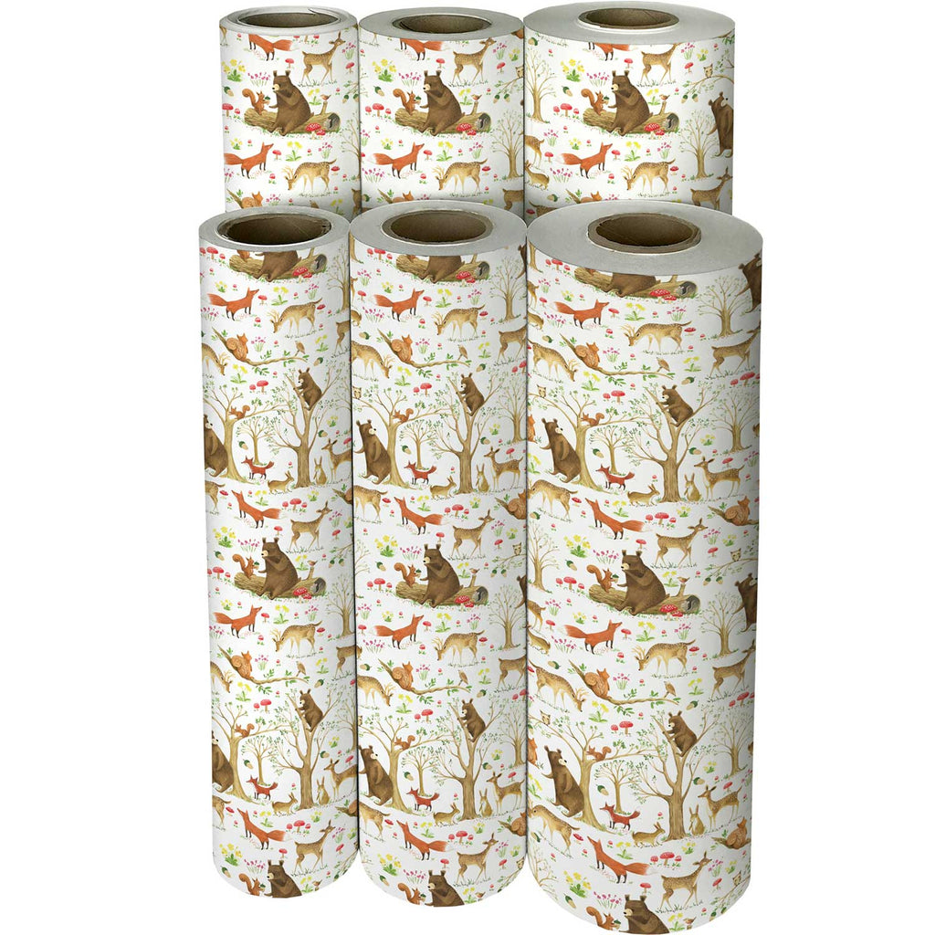 B280f Forest Bear Gift Wrapping Paper Reams 