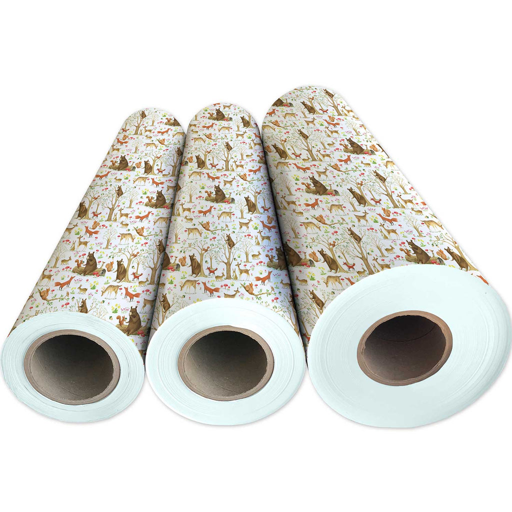 B280g Forest Bear Gift Wrapping Paper 3 Reams 