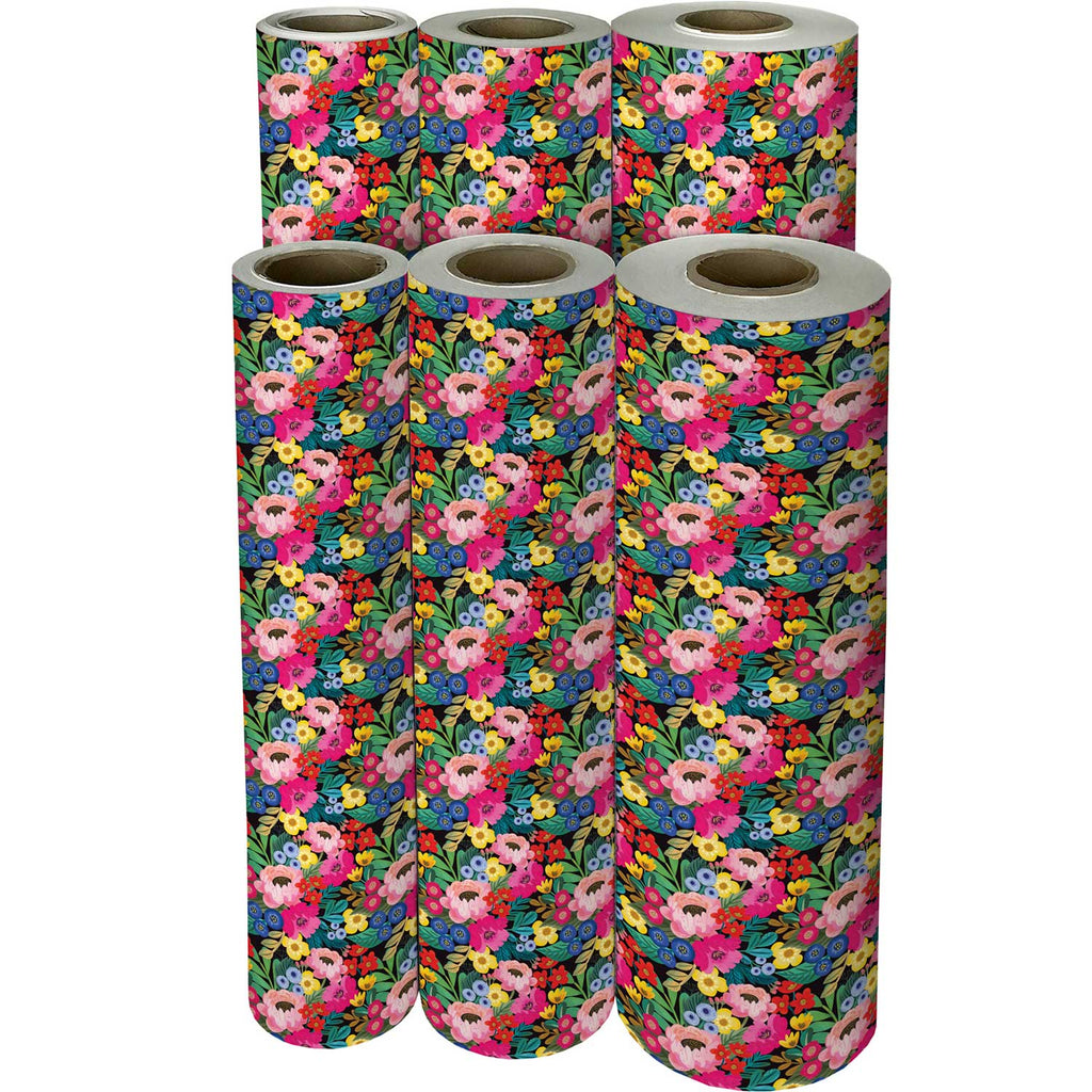 B302f Floral Burst Gift Wrapping Paper Reams 