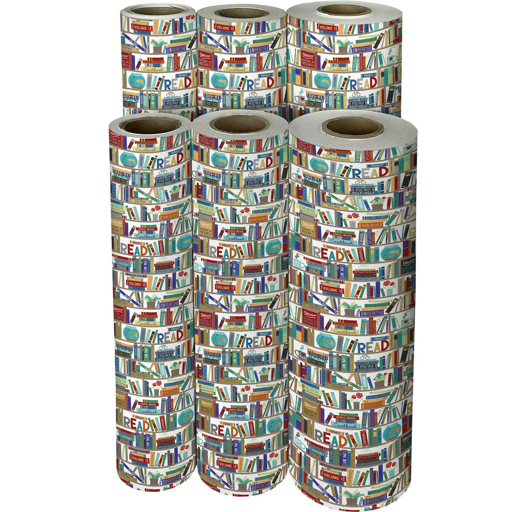 B306f Books Gift Wrapping Paper Reams 
