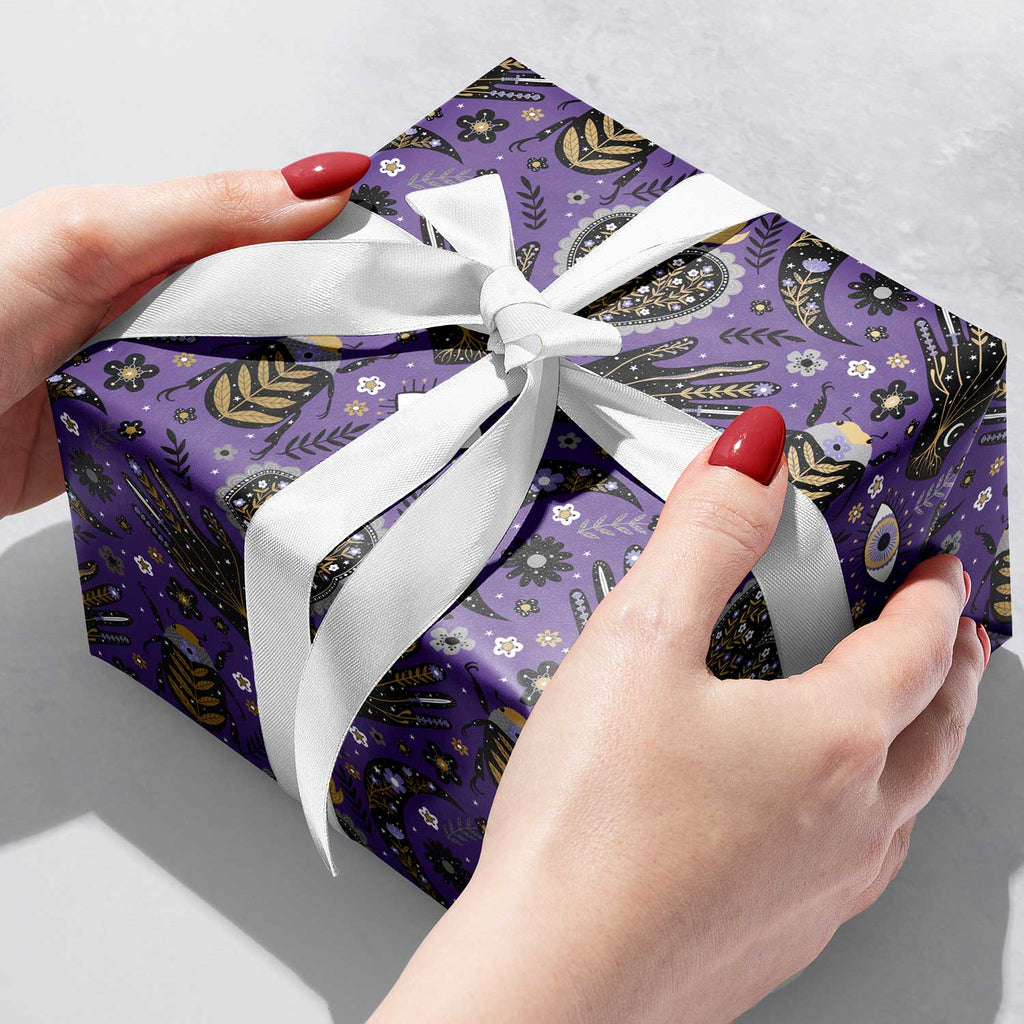 B307b Celestial Gift Wrapping Paper Gift Box 