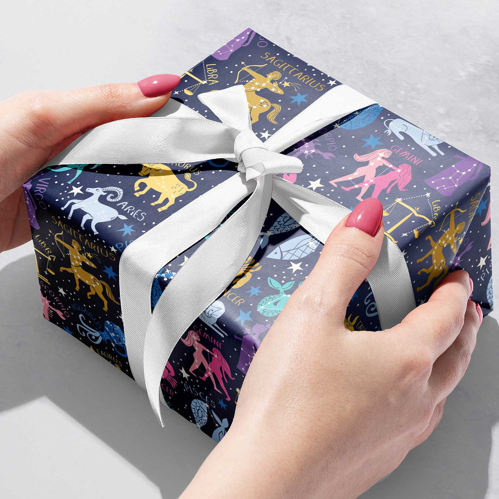B308b Astrology Gift Wrapping Paper Gift Box 