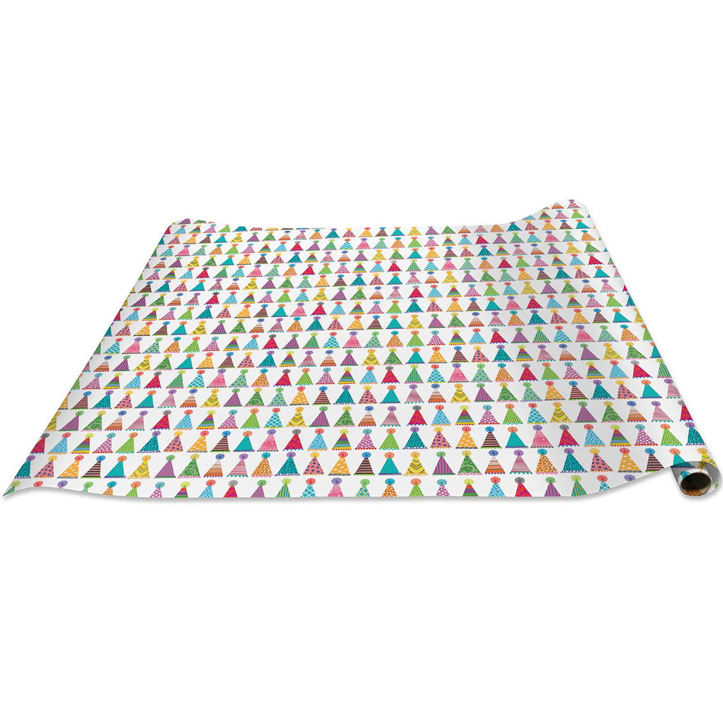B318d Party Hats Birthday Gift Wrapping Paper Regular Roll 