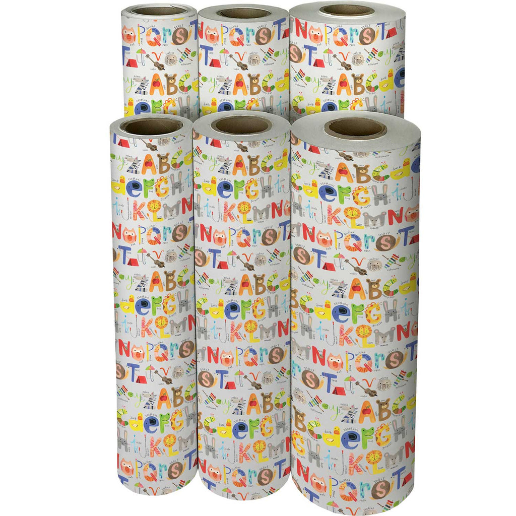 B325f ABC's Kids Gift Wrapping Paper Reams 