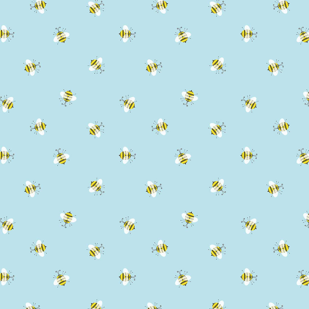 B326a Honey Bees Baby Gift Wrapping Paper Swatch 