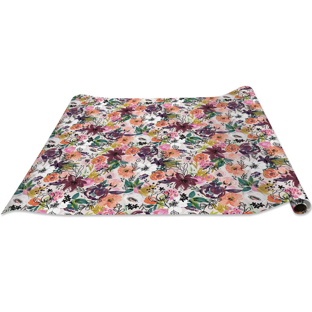 B348d Twig Floral Gift Wrapping Paper Regular Roll 