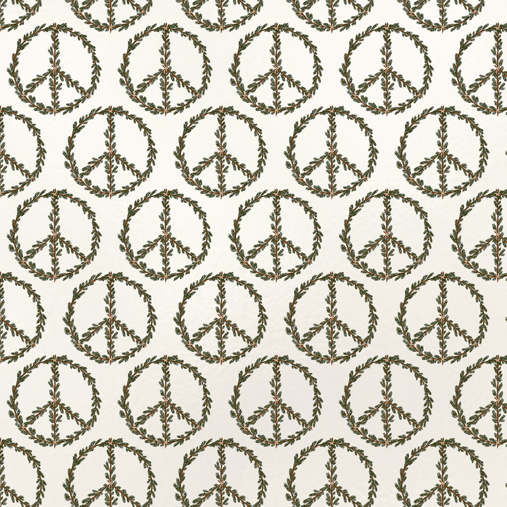 B359a Peace Christmas Gift Wrap Swatch
