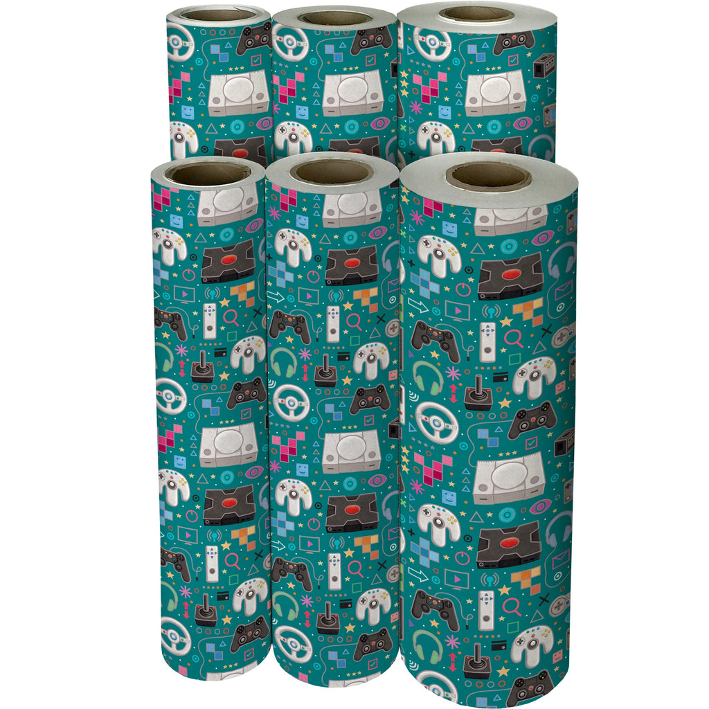 Gamer's World Gift Wrapping Paper Reams 