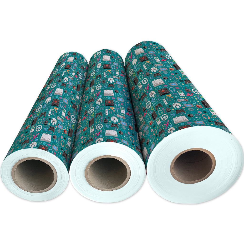 Gamer's World Gift Wrapping Paper 3 Reams 