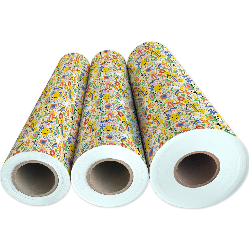 Happy Party Kid's Gift Wrapping Paper 3 Reams 