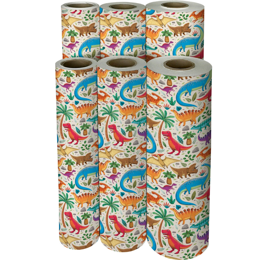 Dinosaurs Kid's Gift Wrapping Paper Reams 