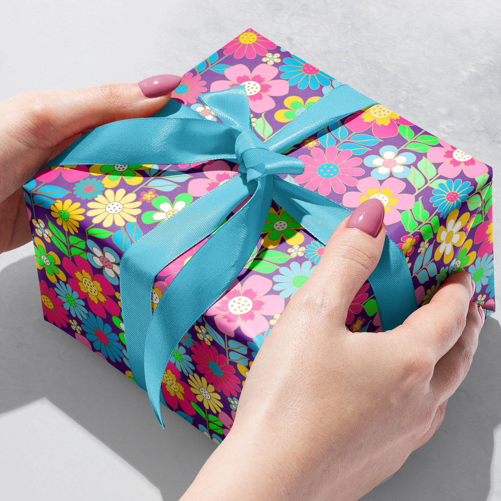 Dazzling Daisies Floral Gift Wrapping Paper Gift Box 