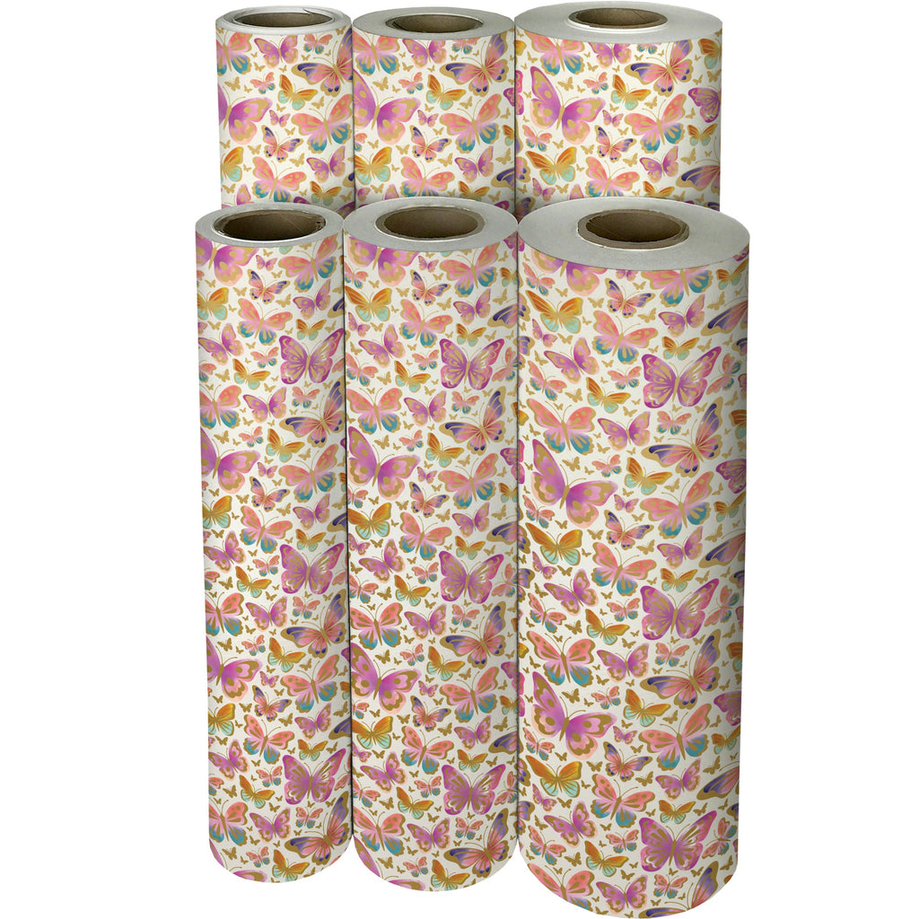Beautiful Butterflies Gift Wrapping Paper Reams 