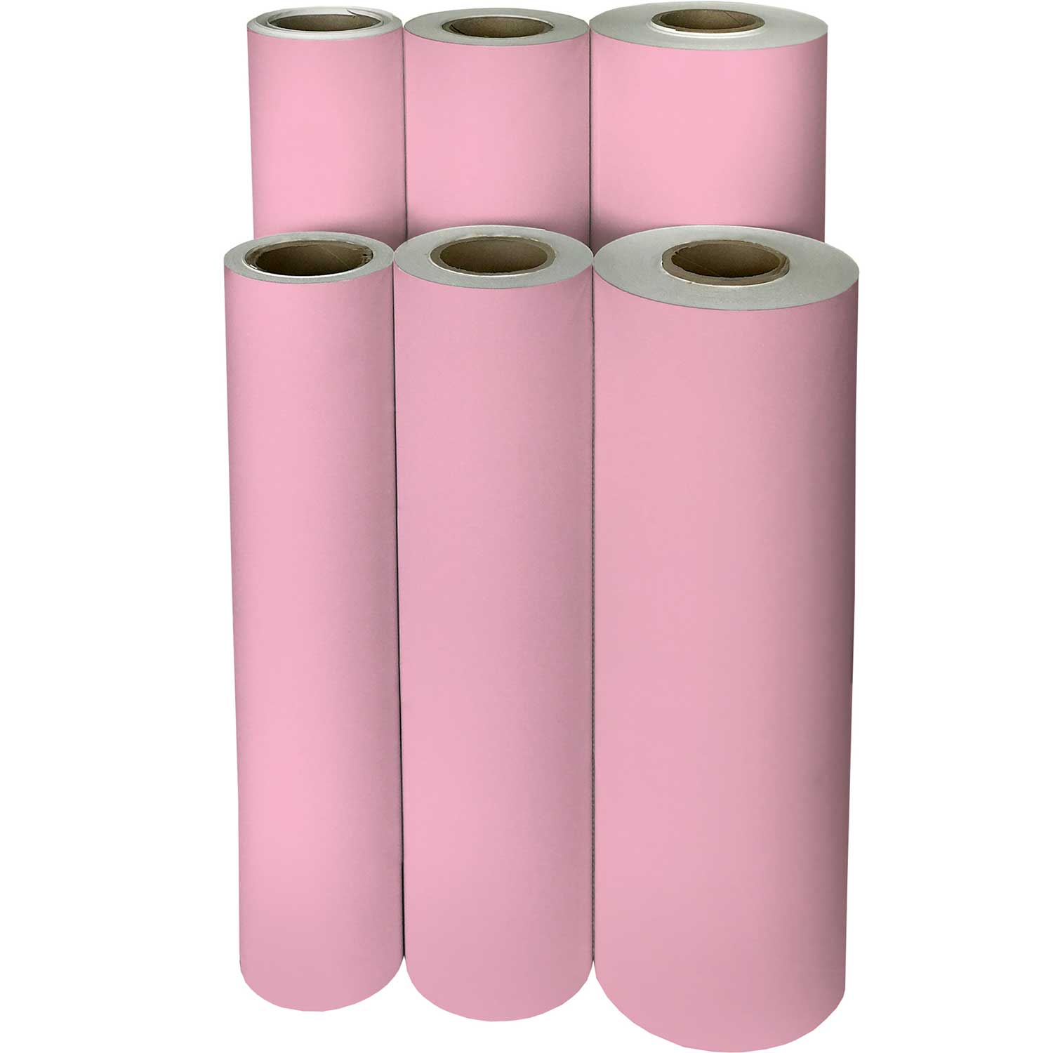 Matte Pastel Pink Gift Wrap | Present Paper, 1/4 Ream 208 ft x 30 in
