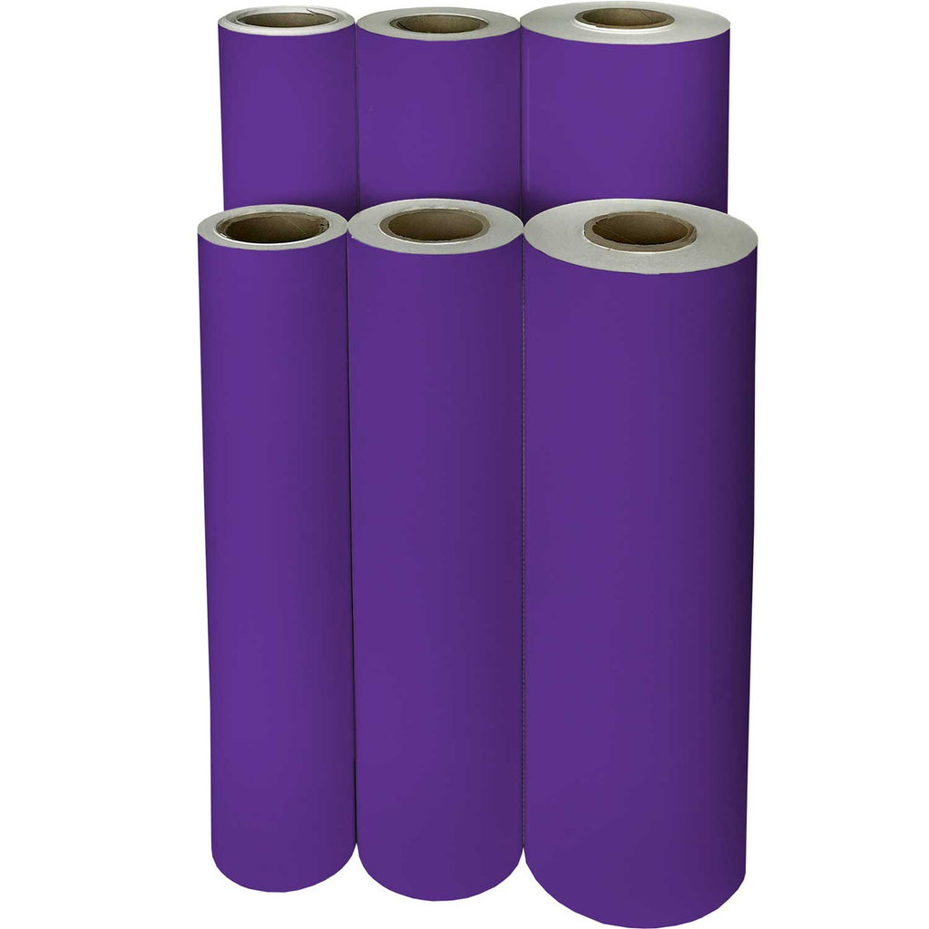 B903Mf Solid Purple Gift Wrapping Paper Reams 