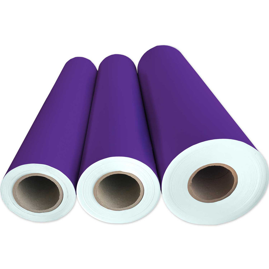 B903Mg Solid Purple Gift Wrapping Paper 3 Reams 