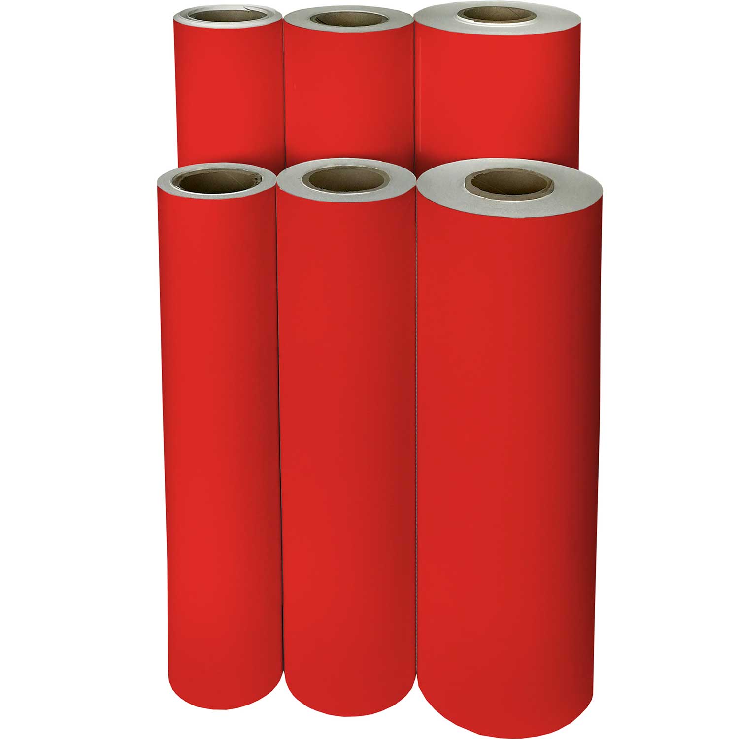 Red Metallic Wrapping Paper Solid Color Matte Paper Perfect For Wedding NEW