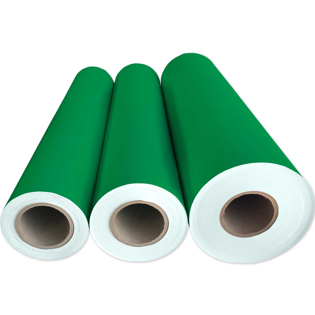 B913Mg Solid Green Gift Wrapping Paper 3 Reams 