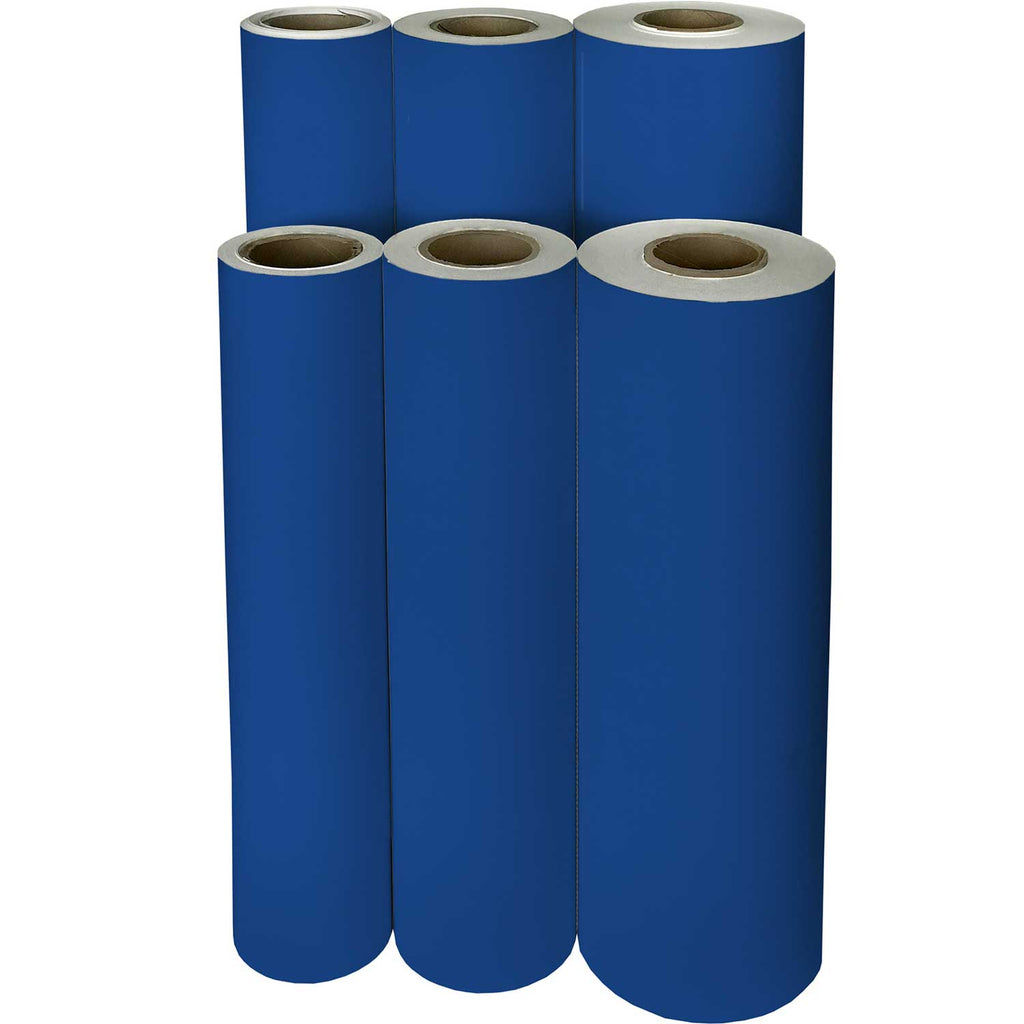 B916Mf Solid Royal Blue Gift Wrapping Paper Reams 