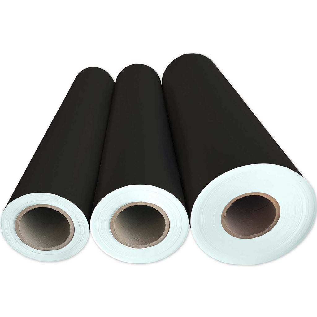 B921Mg Solid Black Gift Wrapping Paper 3 Reams 