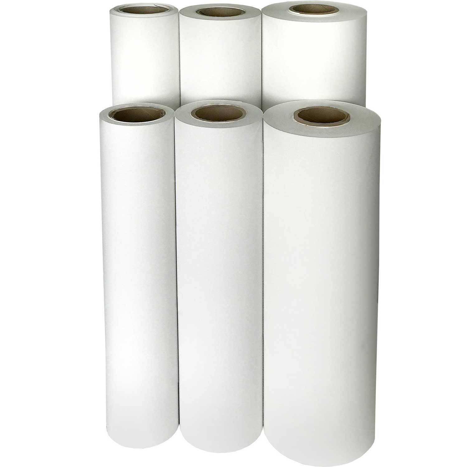 Elegant Matte White Wrapping Paper with Aurora Belli-Band
