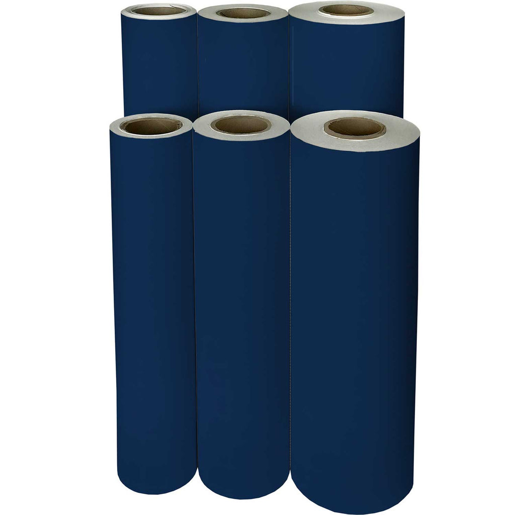 B926Mf Solid Navy Blue Gift Wrapping Paper Reams 
