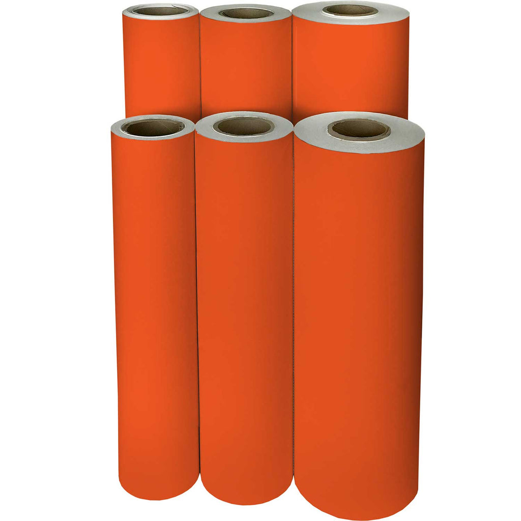 B927Mf Solid Orange Gift Wrapping Paper Reams 