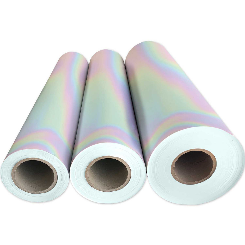 Iridescent Laminated Gift Wrap | Present Paper, 1/4 Ream 208 ft x 30 in