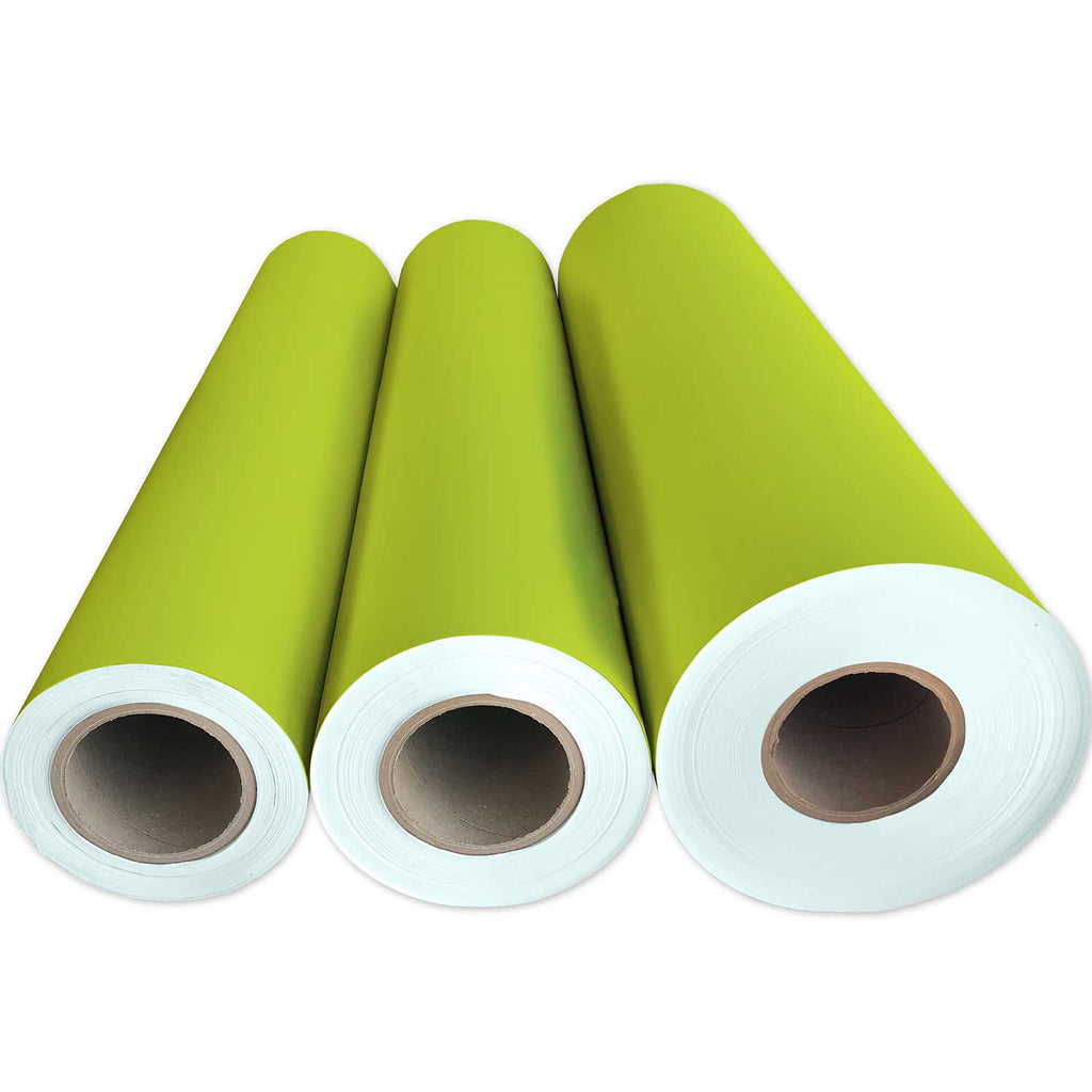 Matte Lime Green Gift Wrap | Present Paper, 1/2 Ream 417 ft x 30 in