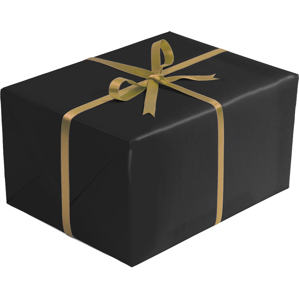 B979Dc Two Sided Black Gold Kraft Gift Wrapping Gift Box Black 
