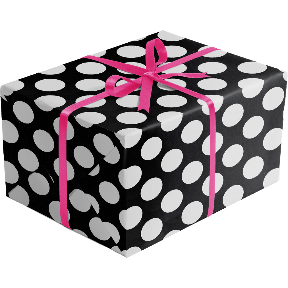 B991Dc Two Sided Black Silver Kraft Gift Wrapping Paper Gift Box Black 