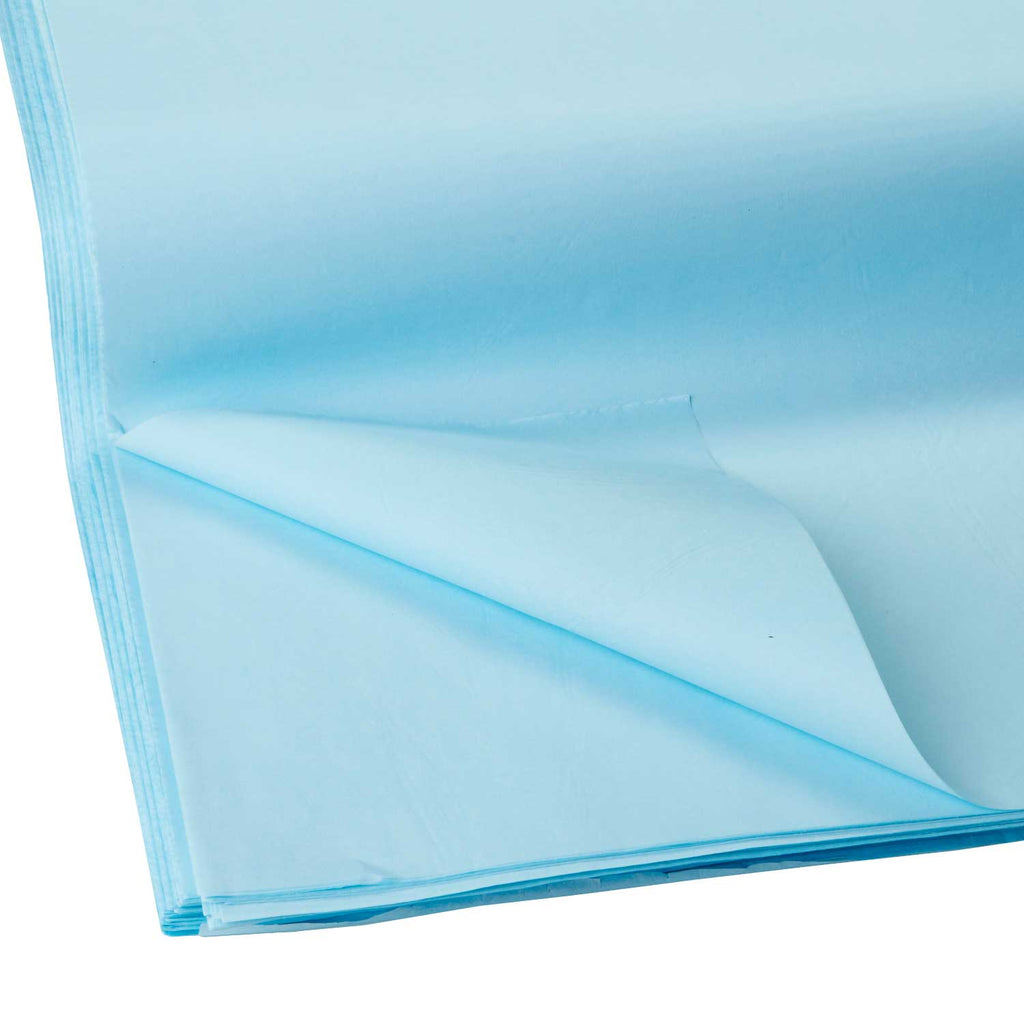 BFT01a Solid Color Pastel Blue Tissue Paper Swatch