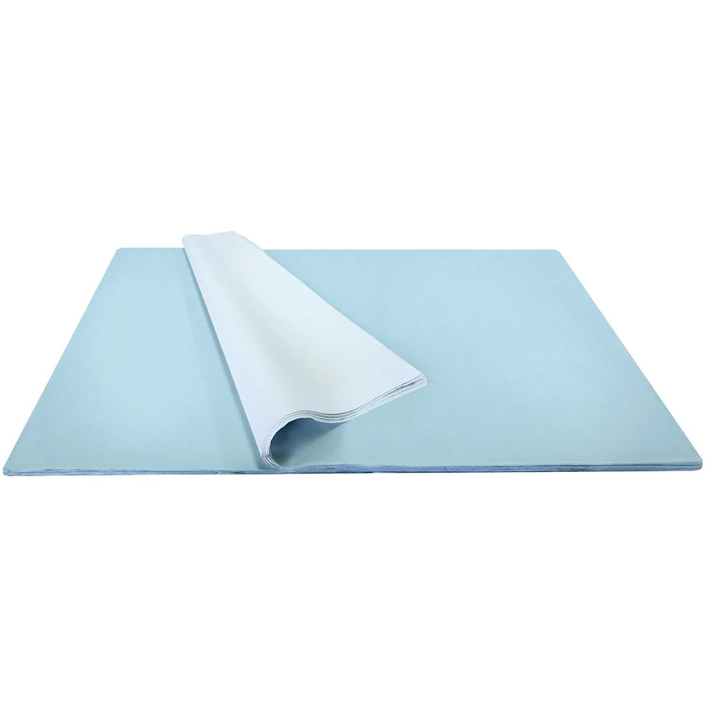 BFT01b Solid Color Pastel Blue Tissue Paper Bulk