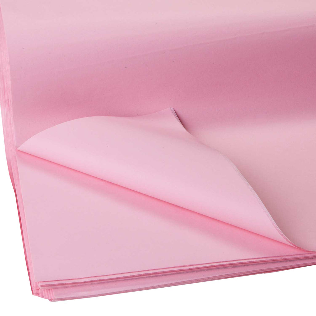 BFT02a Solid Color Pastel Pink Tissue Paper Swatch