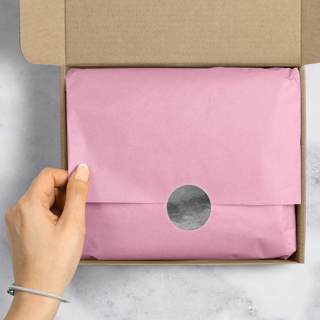 BFT02e Solid Color Pastel Pink Tissue Paper Packaging