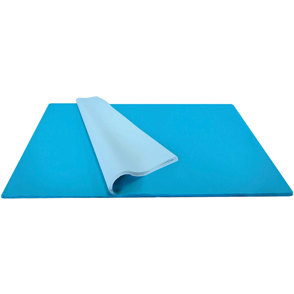 BFT05b Solid Color Blue Tissue Paper Bulk