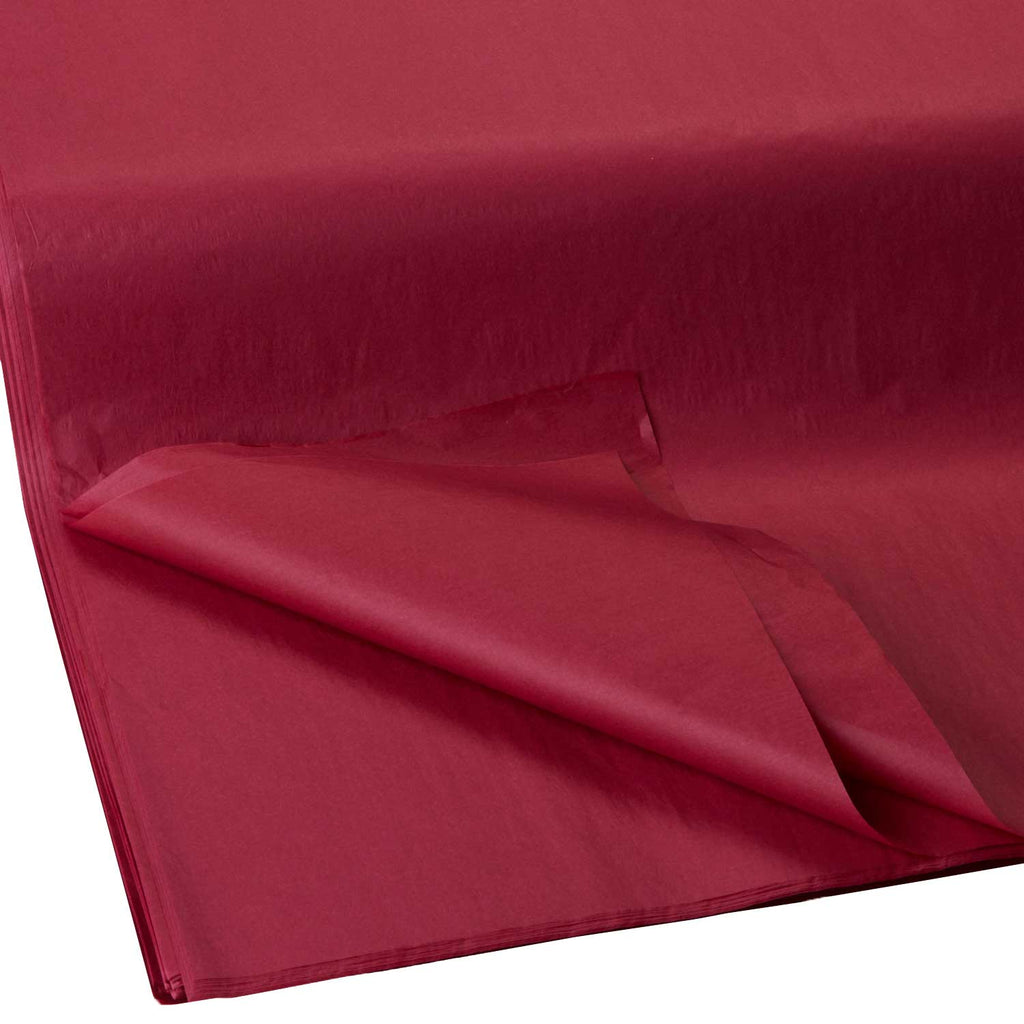 BFT08a Solid Color Burgundy Tissue Paper Swatch