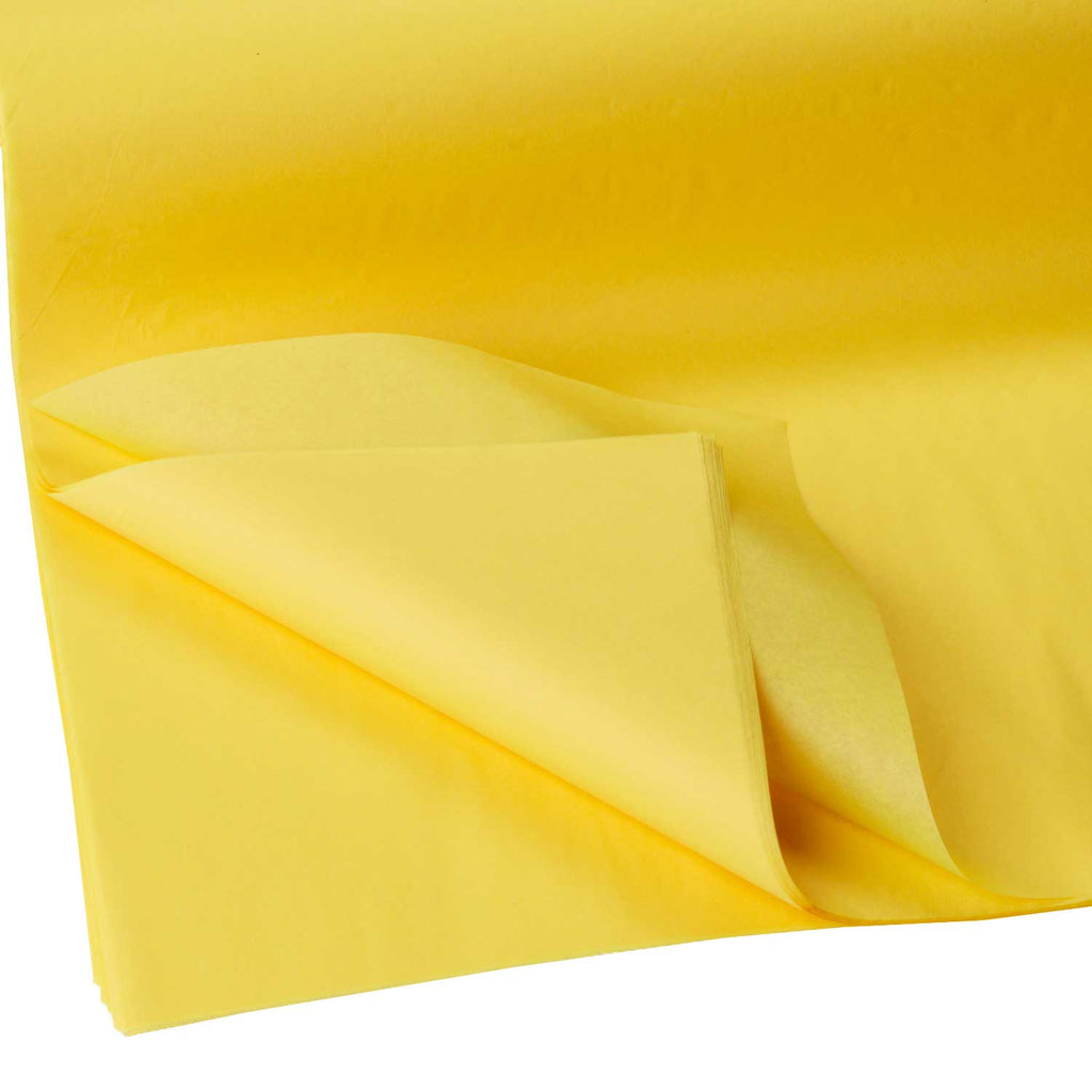 BFT12a Solid Color Yellow Tissue Paper Swatch
